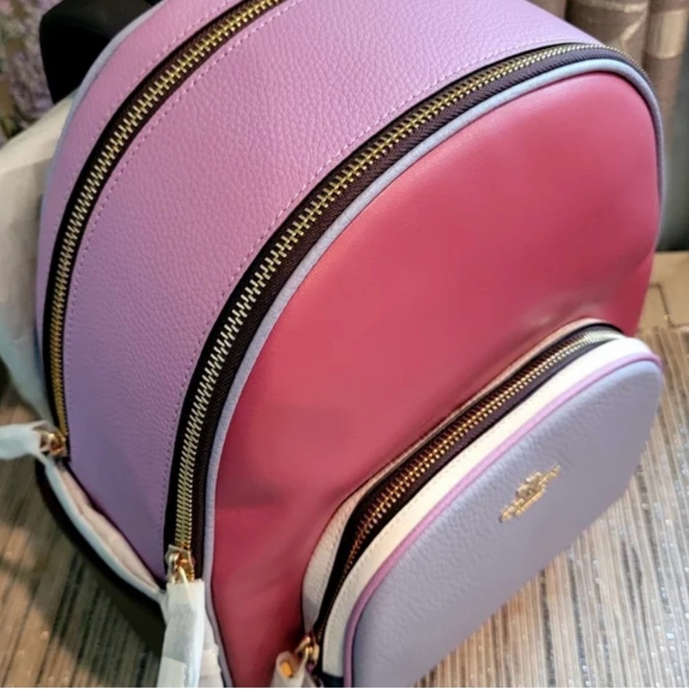 NWT Coach Color Block Backpack - Picture 11 of 13